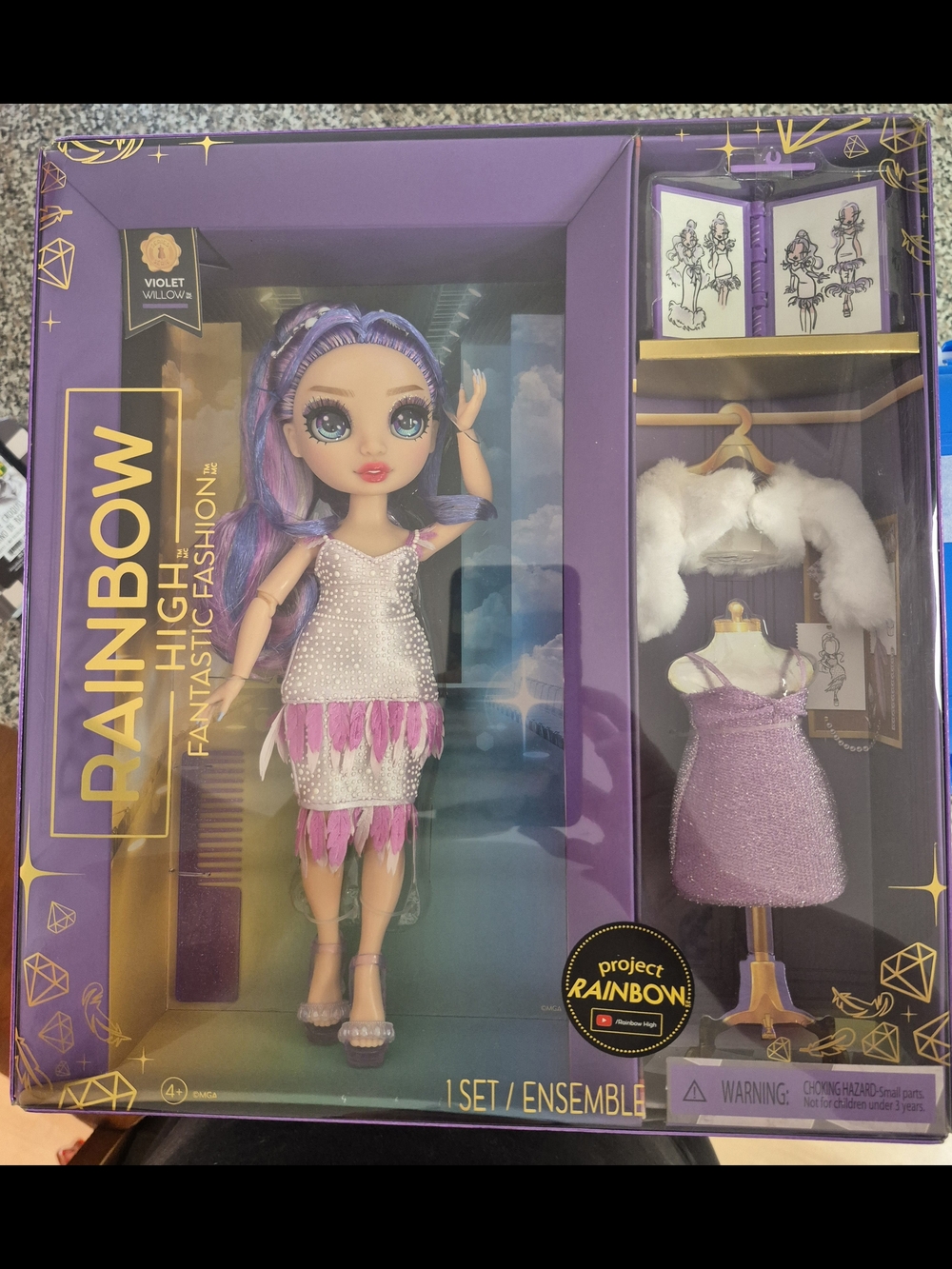 Rainbow Violet Willow Purple and Pink Fashion Doll Set